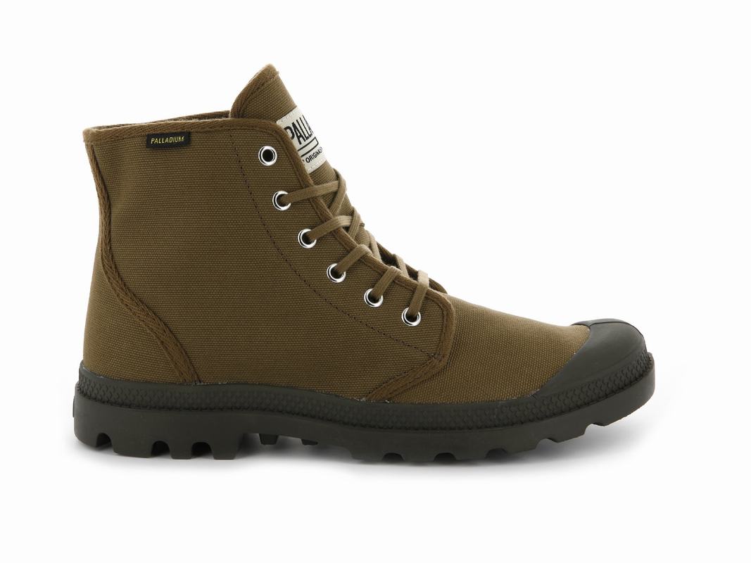 Palladium Pampa Hi Originale Womens Boots Dark Brown Australia [ILNWDF-370]